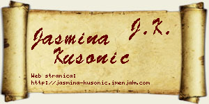 Jasmina Kusonić vizit kartica